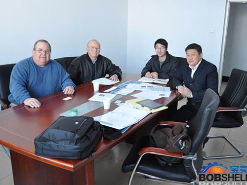 美國(guó)客商來我司考察